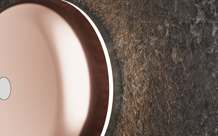 Black Chrome Chime Polished Doorbell + LED Light by Luxello Door Bells